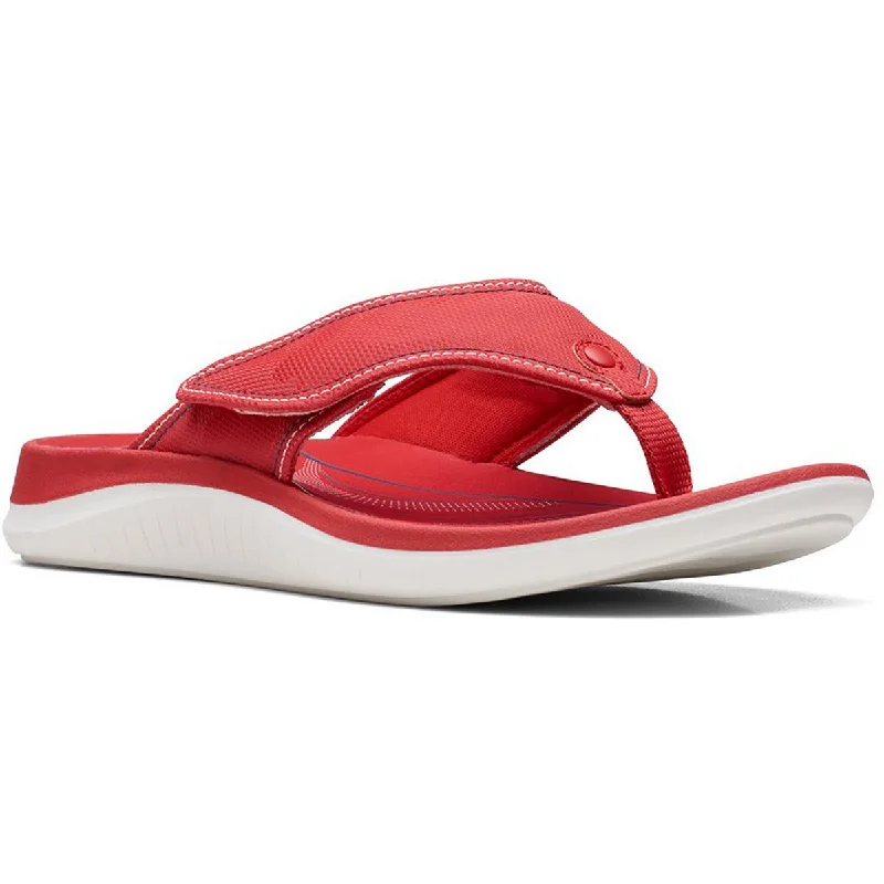 Clarks Womens Glide Post Flat Slip On Thong Sandals