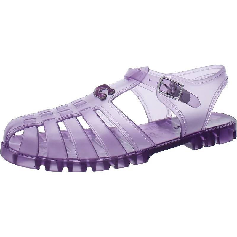 Coach Womens Logo Caged Jelly Sandals