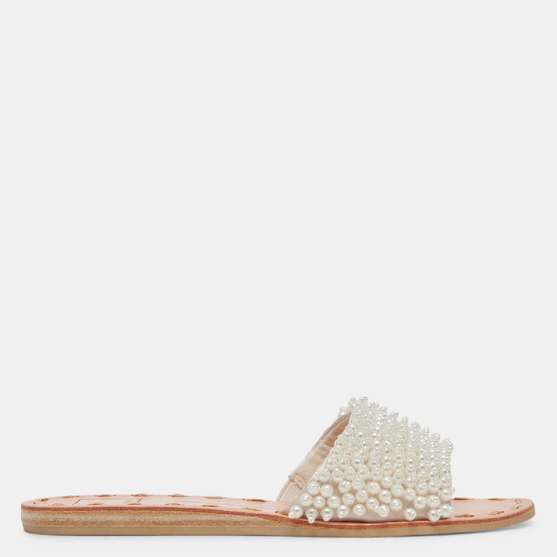 Dalon Pearl Sandals Vanilla Pearls