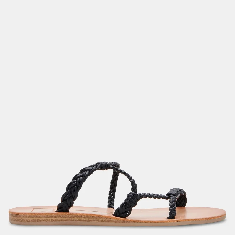 DION SANDALS BLACK STELLA