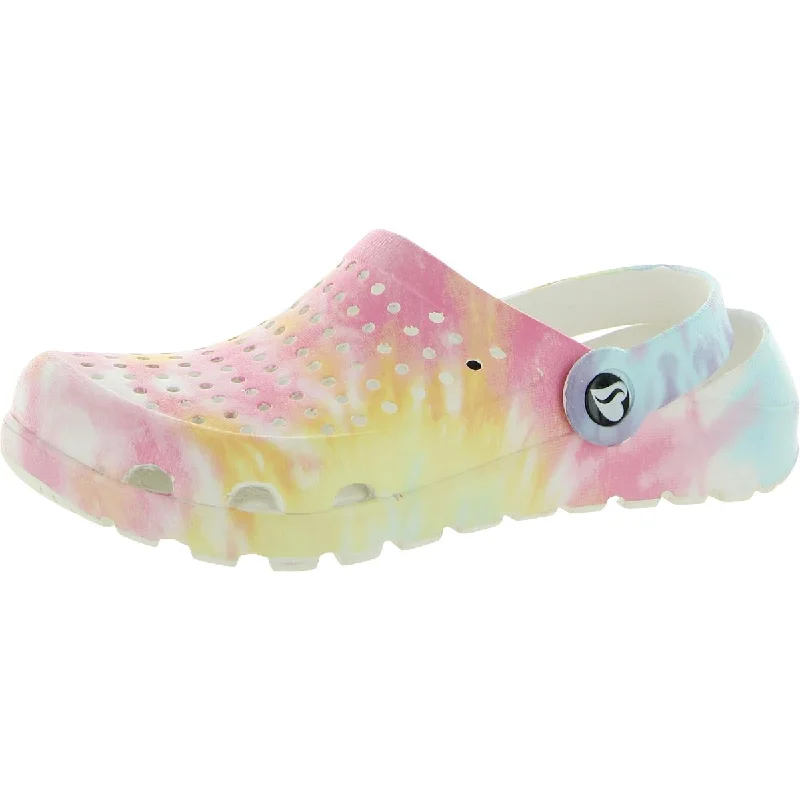 Footsteps-Peace Out Womens Tie Dye Closed Toe Slingback Sandals