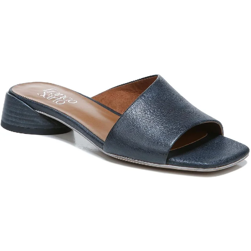 Franco Sarto Womens Leslie Leather Slide Sandals