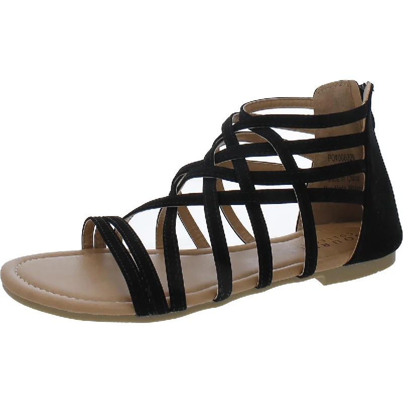 Journee Collection Womens Faux Suede Strappy Sandals