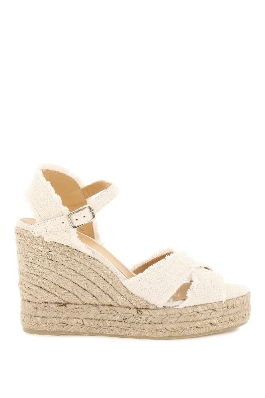 CASTANER lurex bromelia wedge sandals