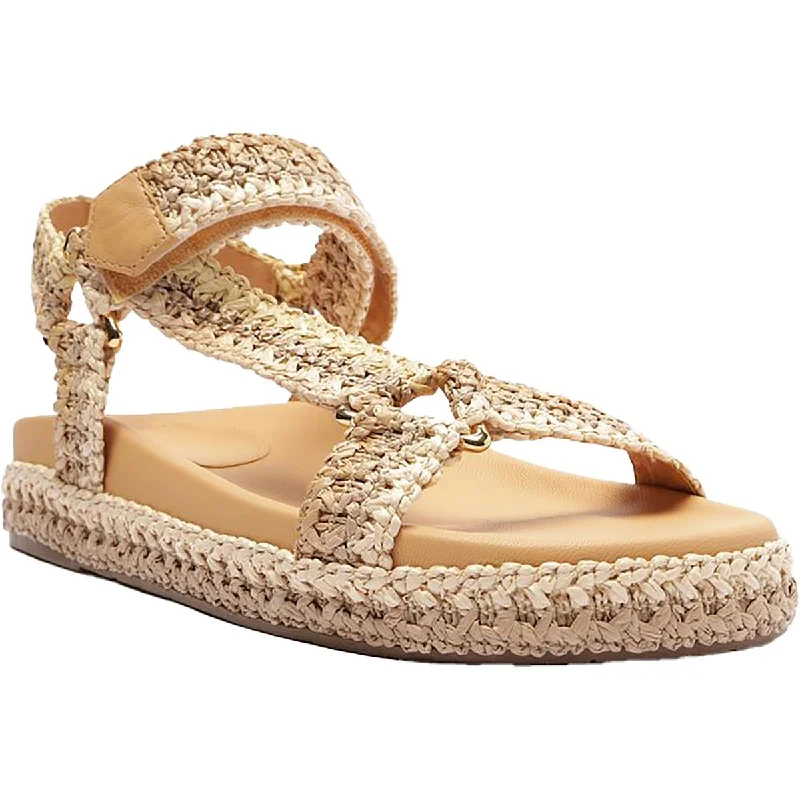 MYA Womens Woven Round toe Flatform Sandals