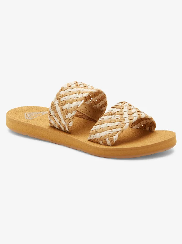 Porto Slide II Slide Sandals - Natural