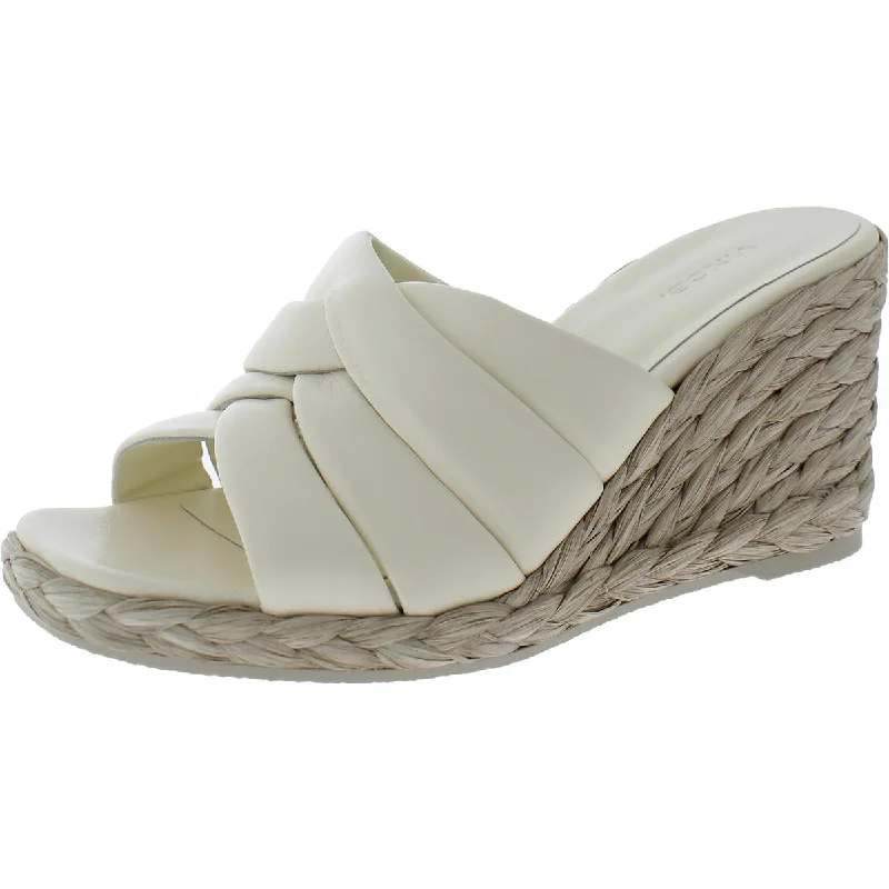 Vince Womens Leather Mule Sandals