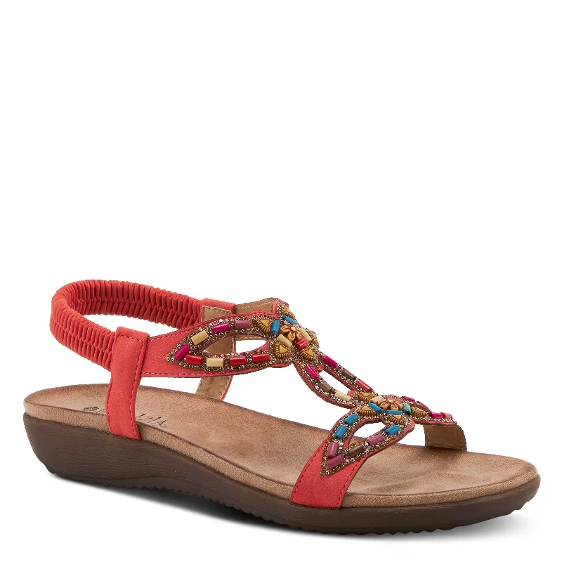 PATRIZIA VOLCANIC T-STRAP SANDALS