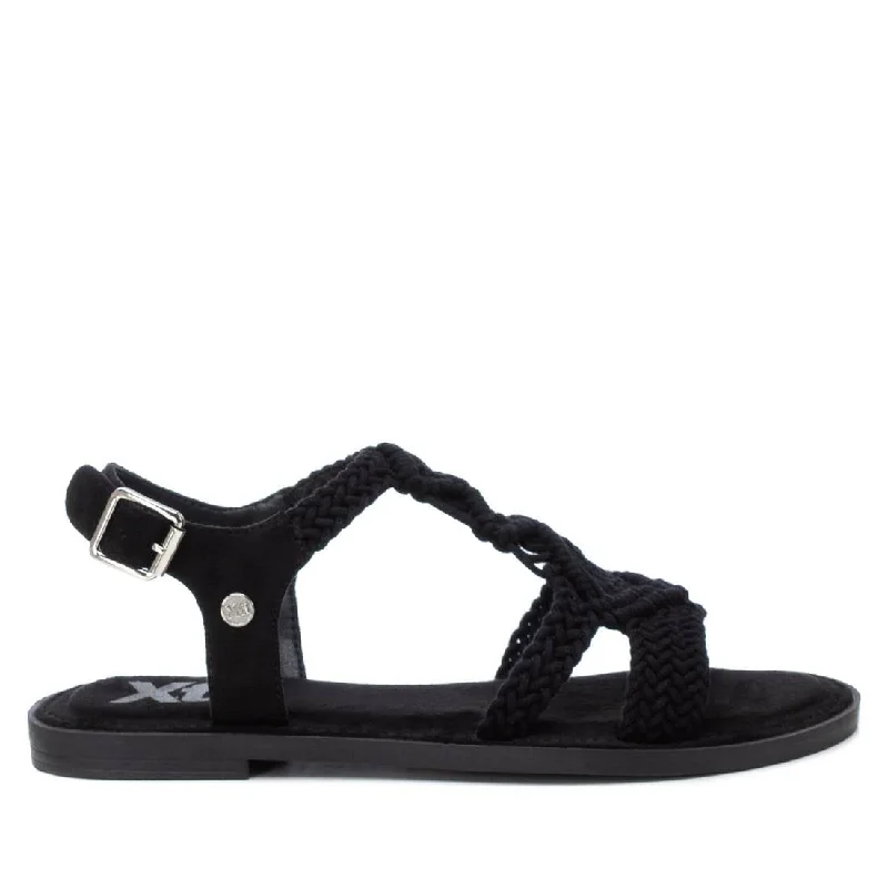 Women's Braided Strap Flat Sandals By XTI