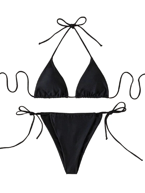 Basic Tie Up Triangle Bikini