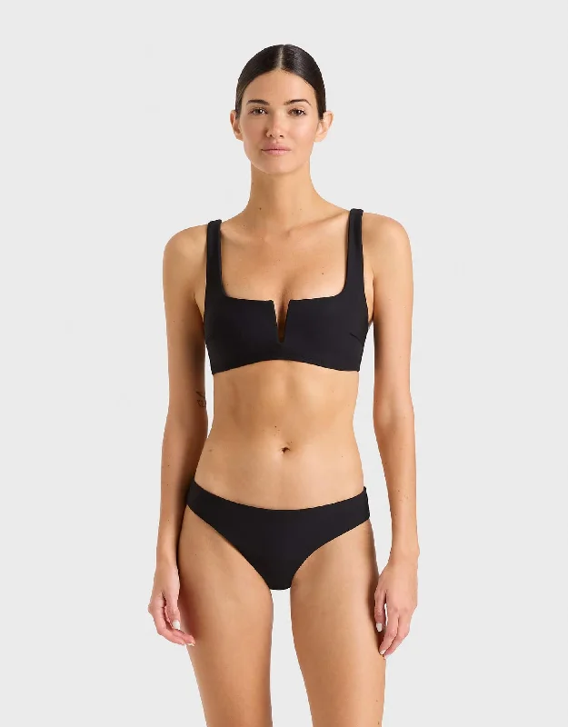 Clio Bikini Top Black, B-DD Cups