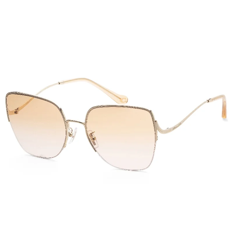 Coach Women's 60mm Shiny Light Gold Sunglasses HC7156D-90052D-60