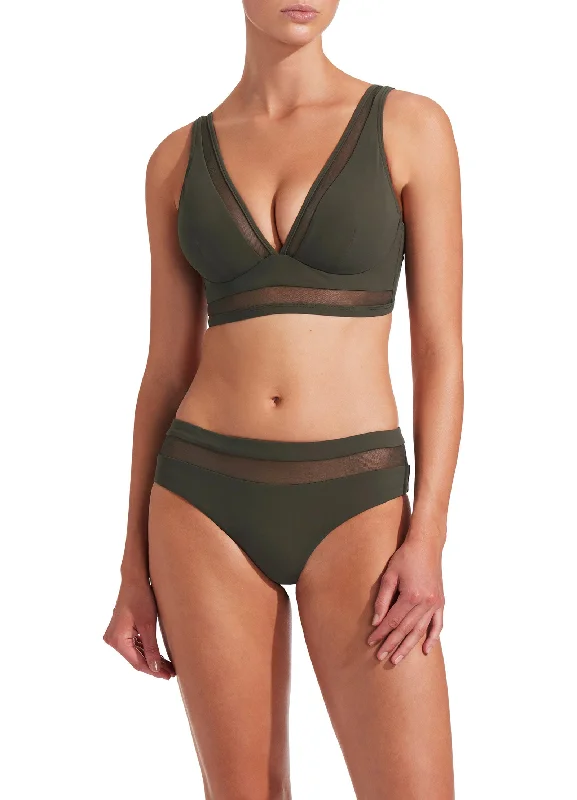 Conspire D/DD Underwire Bikini Top - Khaki