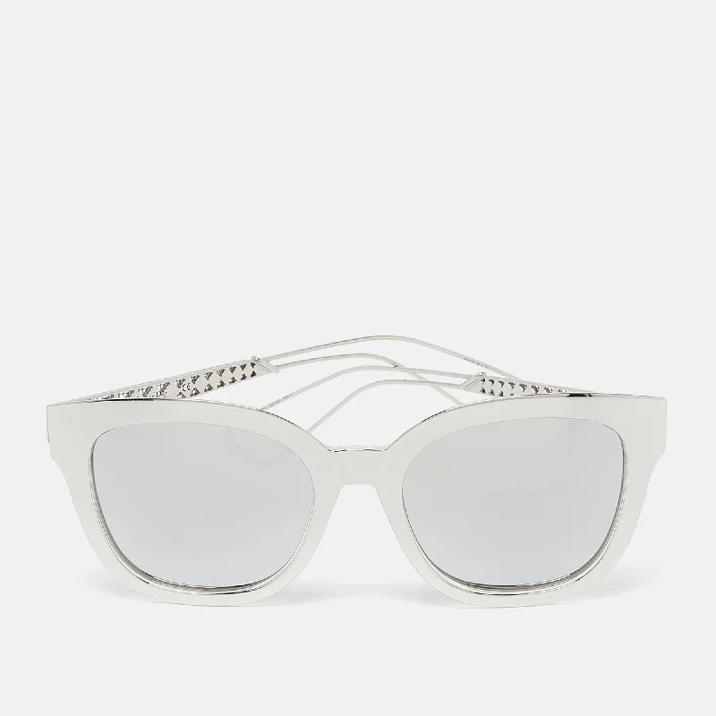 Dior Silver Mirrored Tgudc Diorama 1 Wayfarer Sunglasses