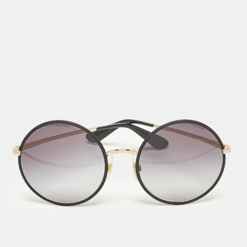 Dolce & Gabbana Black/grey Gradient Dg2155 Round Sunglasses