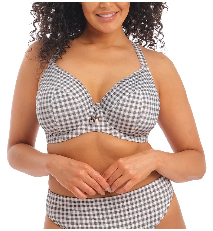 Elomi Checkmate Plunge Underwire Bikini (ES800302) - Grey Marl