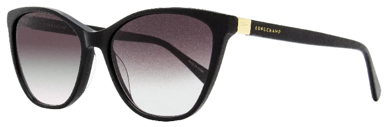 Longchamp Women's Cat Eye Sunglasses LO659S 001 Black 57mm