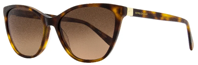 Longchamp Women's Cat Eye Sunglasses LO659S 214 Havana 57mm