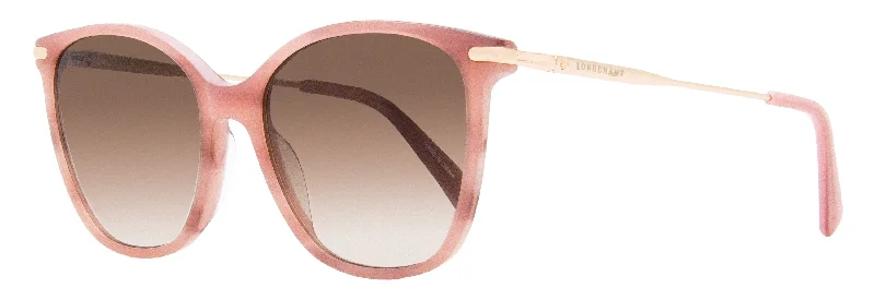 Longchamp Women's Square Sunglasses LO660S 606 Rose Marble 54mm