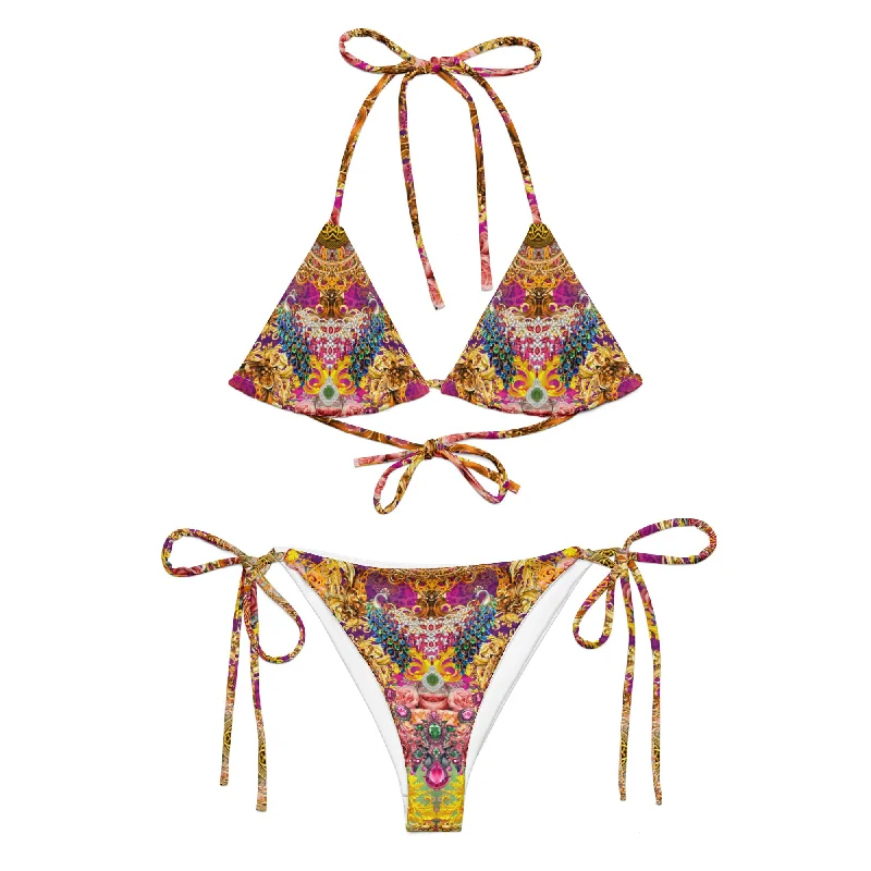 Luxury Print Recycled String Bikini Set