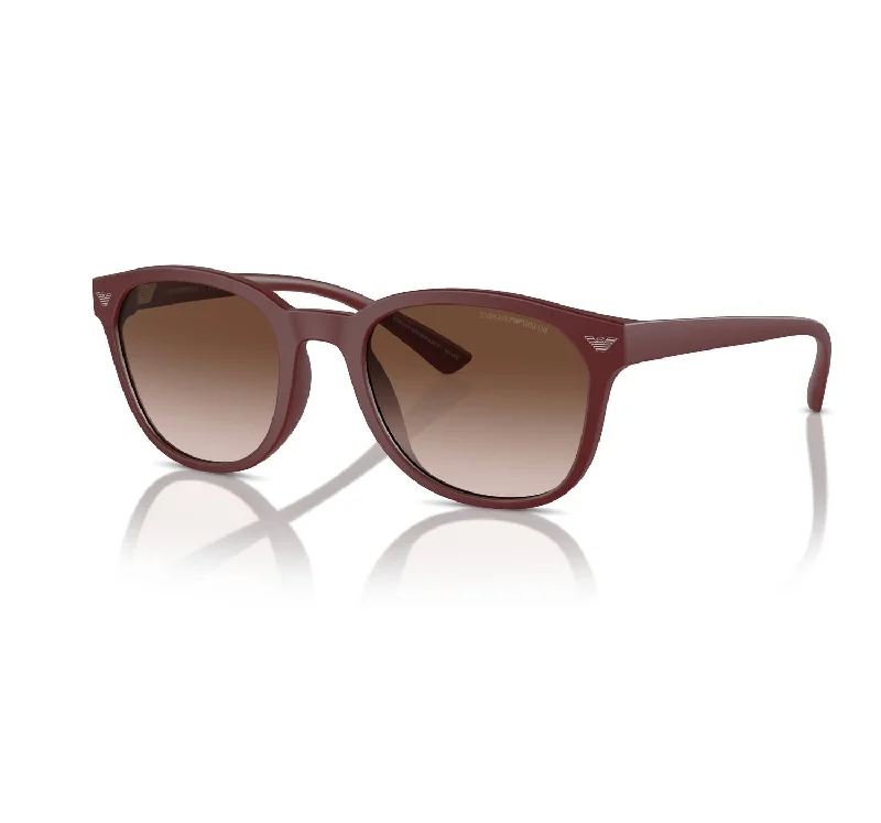 Men's 0Ea4225U Sunglasses In Matte Bordeaux  / Brown Gradient