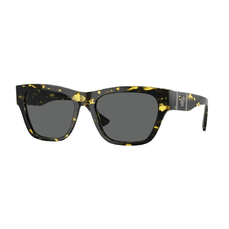 Men's 0Ve4457 Sunglasses In Yellow Spotted Havana / Dark Grey