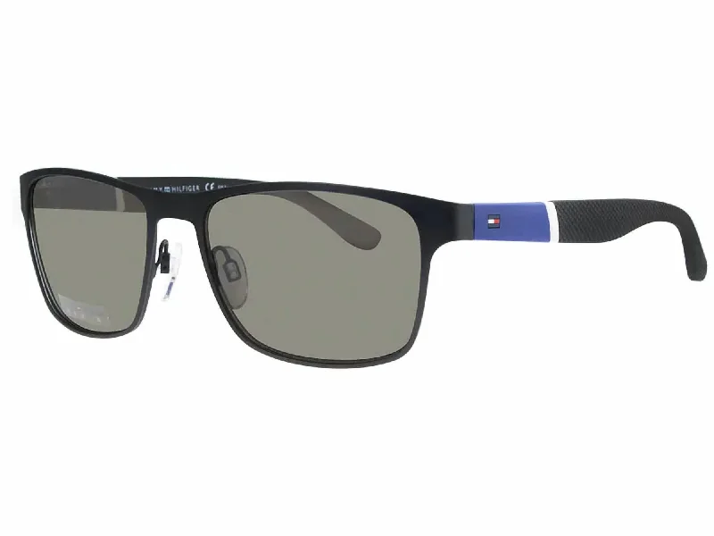 Men's Th 1283/s Sunglasses In Matte Black/brown Grey Shaded