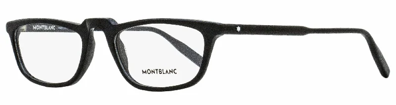 Montblanc Men's Rectangular Eyeglasses MB0053O 001 Black 54mm