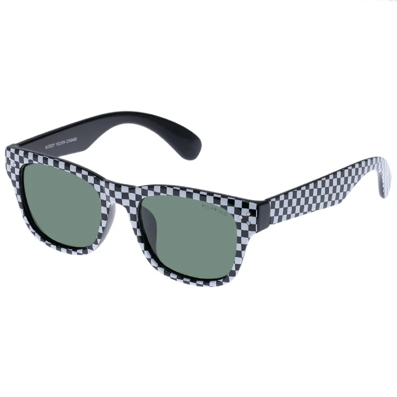 Noddy Youth Sunglasses - Black White Check