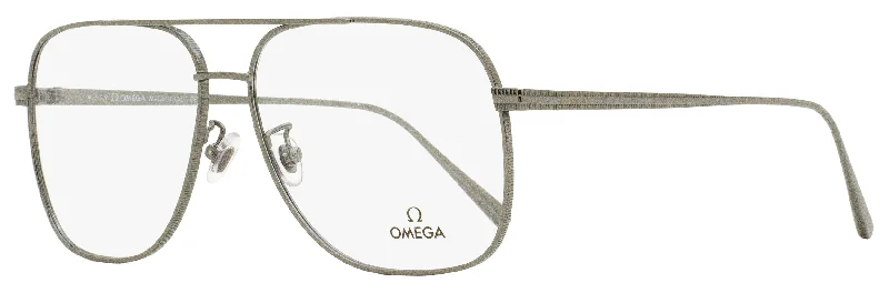 Omega Men's Navigator Eyeglasses OM5006H 008 Gunmetal 60mm