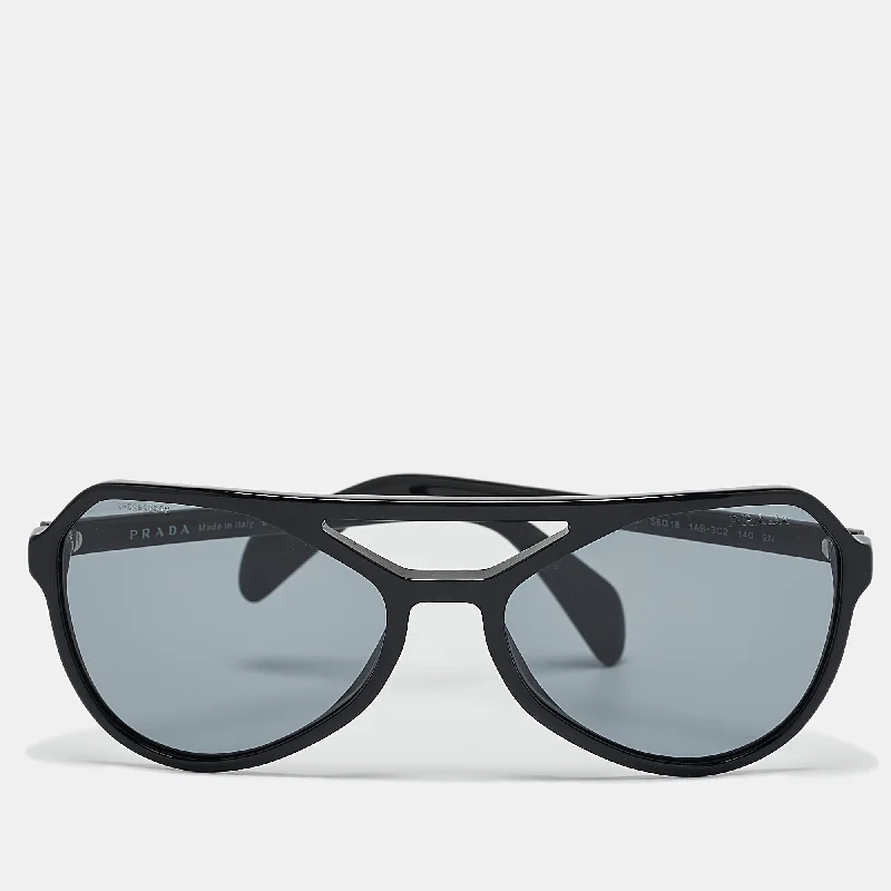 Prada Black/grey Spr22R Aviator Sunglasses