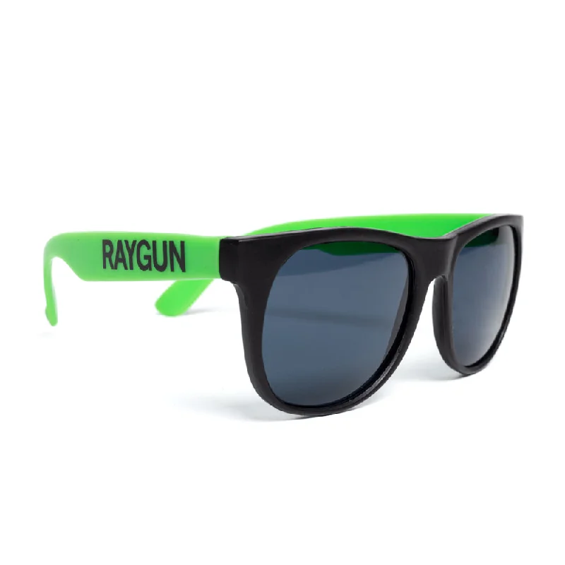 RAYGUN Text Logo Sunglasses - Green