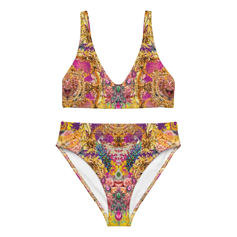 Recycled high-waisted bikini set