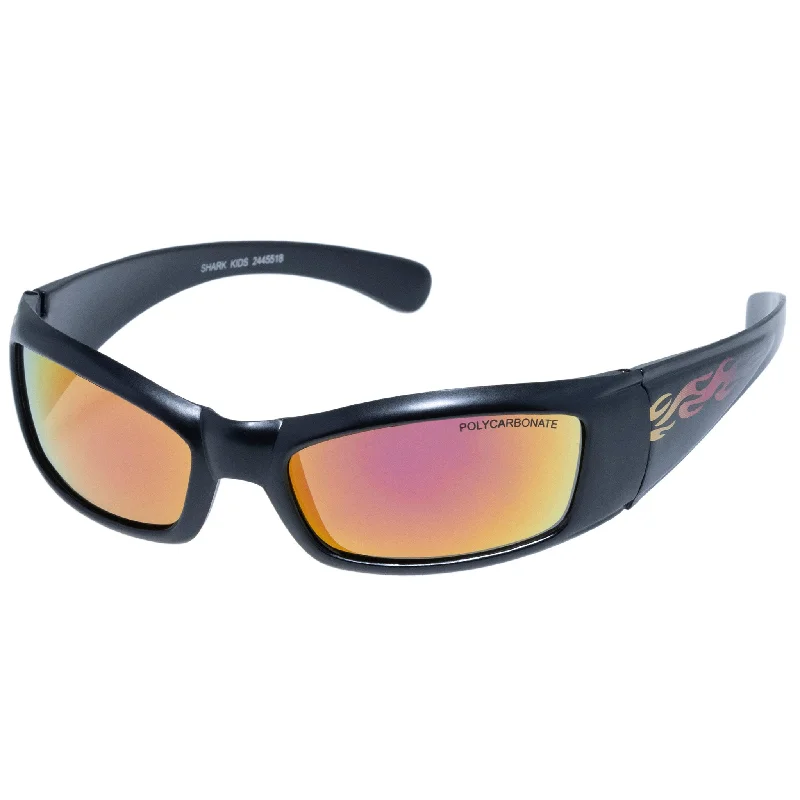 Shark Sunglasses - Black Flame