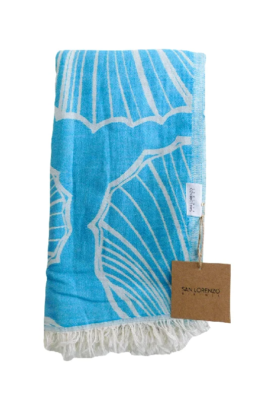 Shell Blue Towel