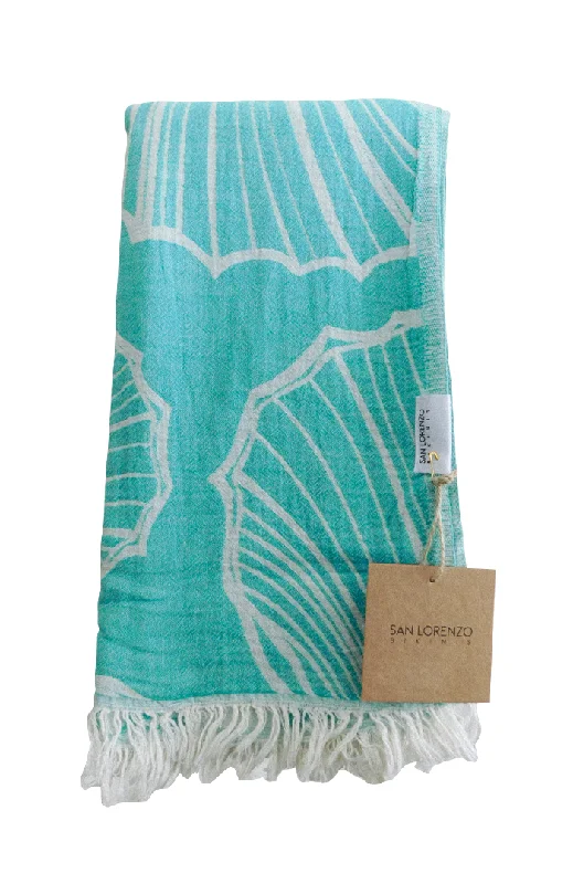 Shell Turquoise Towel