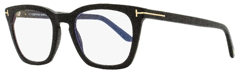 Tom Ford Men's Blue Block Eyeglasses TF5736B 001 Black 50mm