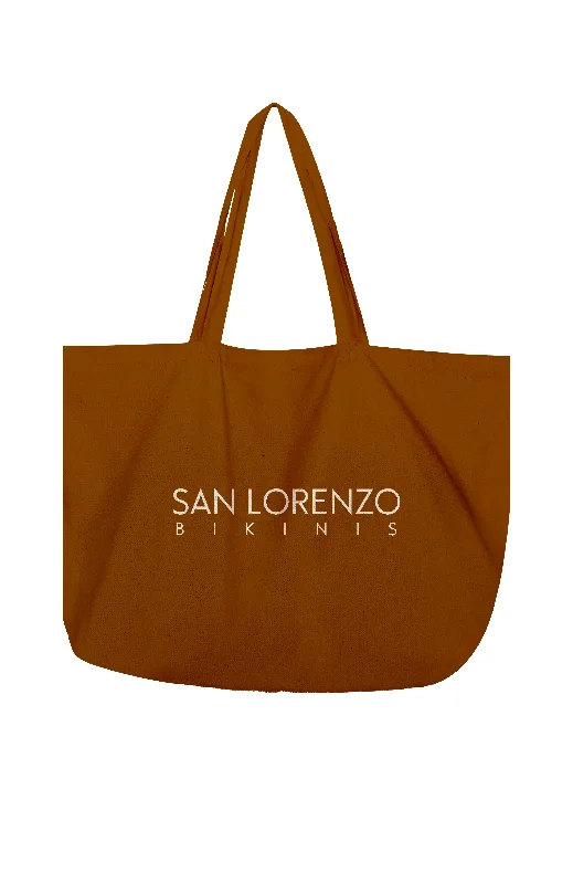 Tote Bag Beige Taupe By San Lorenzo Bikinis