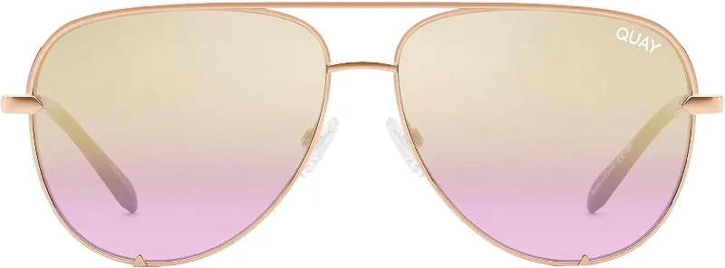 Unisex High Key Large Sunglasses In Rose Gold/dusty Rose