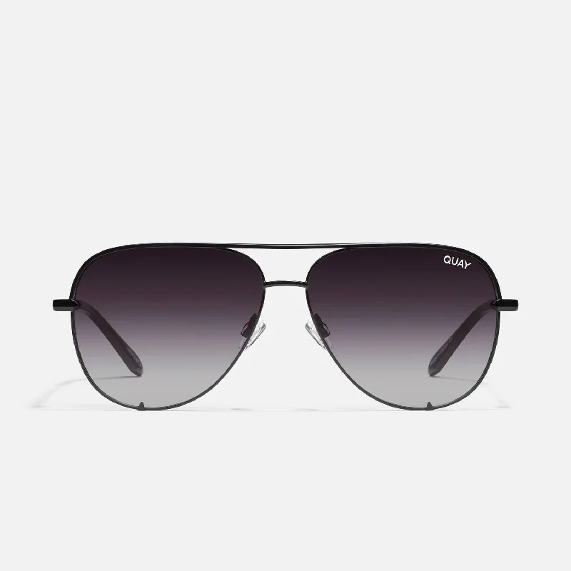 Unisex High Key Mini Sunglasses In Black/fade Polarized