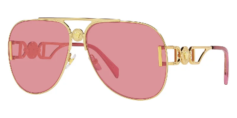 Versace Unisex 63mm Gold Sunglasses VE2255-1002A4-63