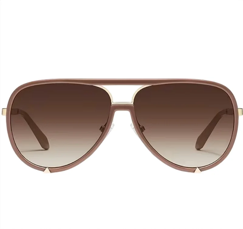 Women's High Profile Sunglasses In Doe/brown