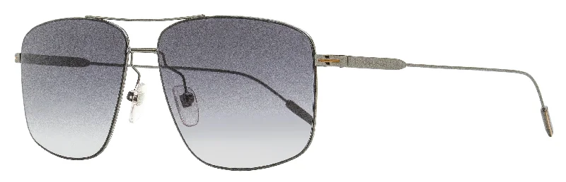 Zegna Men's Thin Frame Sunglasses EZ0188-D 08B Gunmetal 60mm